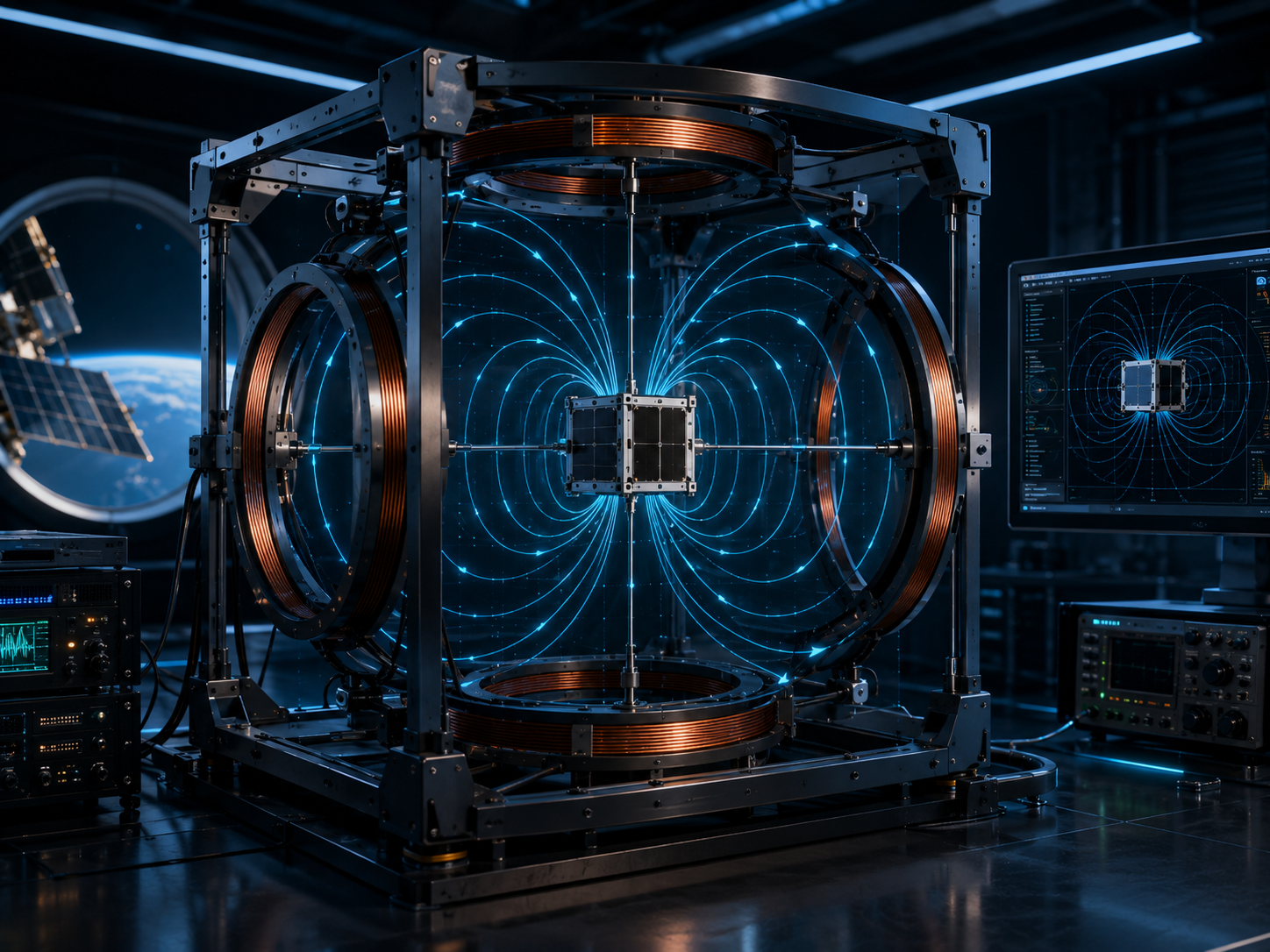 Helmholtz Cage for Nanosatellite ADCS